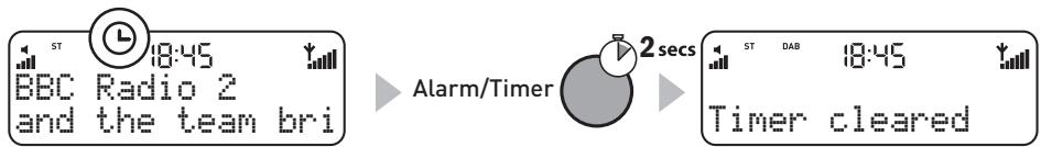 PURE ELAN II - So brechen Sie einen Kuchen-Timer ab: - 1