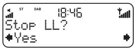 ST DAB 18:46 Stop LL? +Yes