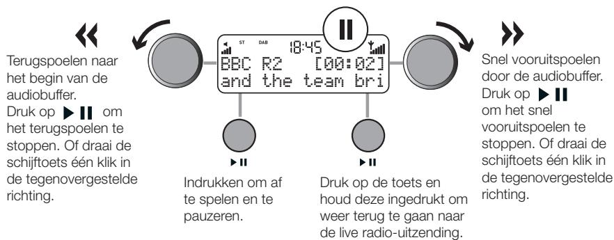 PURE ONE ELITE SII - Een live radio-uitzending pauzeren en terugspoelen - 2