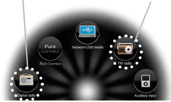 PURE SENSIA 200D CONNECT - Listening to digital or FM radio - 1