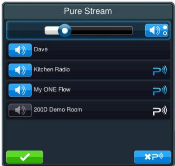 PURE SENSIA 200D CONNECT - Selecting a Pure Jongo compatible device in the Pure Connect app - 2