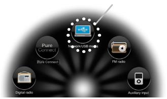PURE SENSIA 200D CONNECT - Naar audiocontent op een usbgeugenstick luisteren - 1