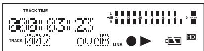 MARANTZ CDR310 - [Pendant un enregistrement sur le disque dur ou une pause d'enregistrement] - 1