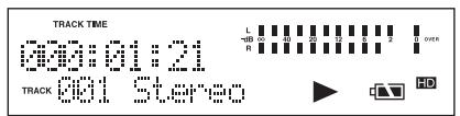 MARANTZ CDR310 - [Pendant la lecture HD/CD ou une pause de lecture] - 1