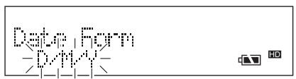 MARANTZ CDR310 - Choix du format de date - 5