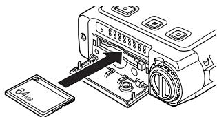 MARANTZ PMD660 - Pour insérer une carte CF - 2