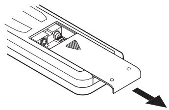 MARANTZ DN-V310 - Insertion des piles - 1
