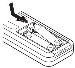 MARANTZ DN-V310 - Insertion des piles - 2