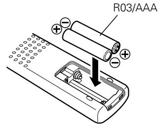 MARANTZ MS7000 - Insertion des piles - 2
