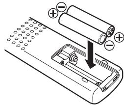 MARANTZ PM11S3 - Inserting the batteries - 2