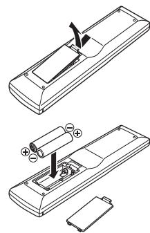 MARANTZ PM8004 - Insertion des piles - 1