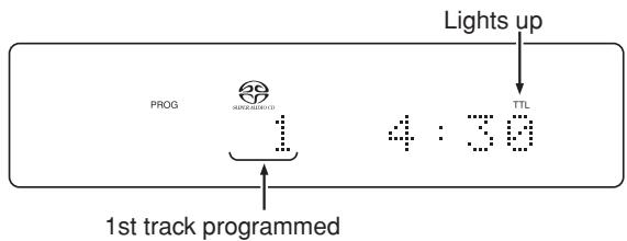 MARANTZ SA-15S2 - PLAYING TRACKS IN A SPECIFIC SEQUENCE (PROGRAM PLAY) - 3