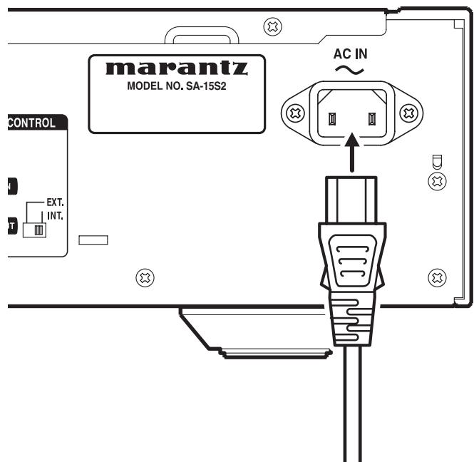 MARANTZ SA-15S2 - CONNECTING THE POWER SUPPLY - 1