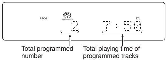 MARANTZ SA-15S2 - PLAYING TRACKS IN A SPECIFIC SEQUENCE (PROGRAM PLAY) - 4