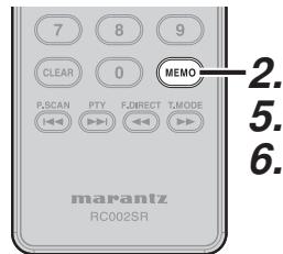 MARANTZ SR 5023,  SR5023 - SAISIE DU NOM DES STATIONS PRESELECTIONNEES - 3