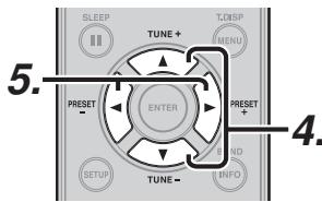 MARANTZ SR 5023,  SR5023 - SAISIE DU NOM DES STATIONS PRESELECTIONNEES - 2