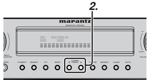 MARANTZ SR 5023,  SR5023 - RECHERCHE AUTOMATIQUE DU TYPE DE PROGRAMME (PTY) - 2