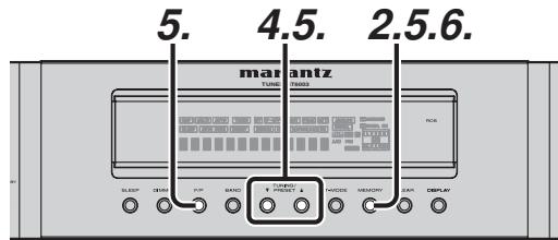 MARANTZ ST 6003,  ST6003,  ST6003 - SAISIE DU NOM DES STATIONS PRÉSELECTIONNÉES - 1