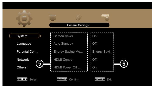 MARANTZ UD5007 - - Menu selection screen (Top menu) - 3