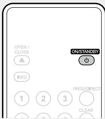 MARANTZ UD5007 - Press ON/STANDBY to turn on power to the unit. - 1