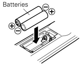 MARANTZ UD5007 - Inserting the batteries - 2