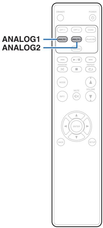 MARANTZ HD-AMP1 - Lecture de l'audio à partir de dispositifs connectés aux connecteurs ANALOG - 1