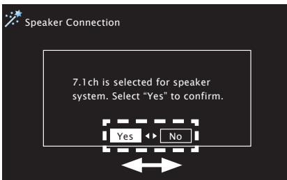 MARANTZ NR 1602 - Basic operation of Setup Wizard - 4