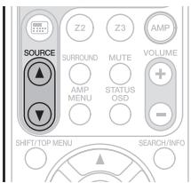 MARANTZ NR 1602 - Selecting the input source - 1