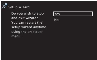 MARANTZ NR 1602 - Basic operation of Setup Wizard - 8