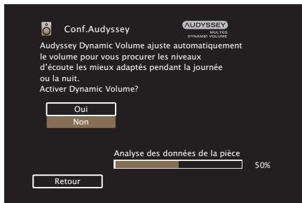 MARANTZ NR1506 - Effectuez le paramétrage de Audyssey Dynamic EQ® et Audyssey Dynamic Volume®. - 2