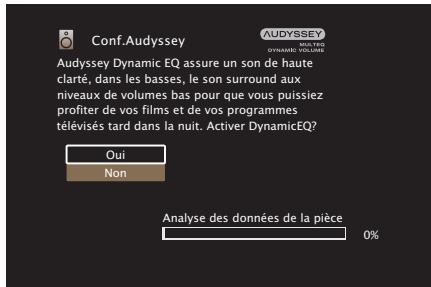 MARANTZ NR1506 - Effectuez le paramétrage de Audyssey Dynamic EQ® et Audyssey Dynamic Volume®. - 1