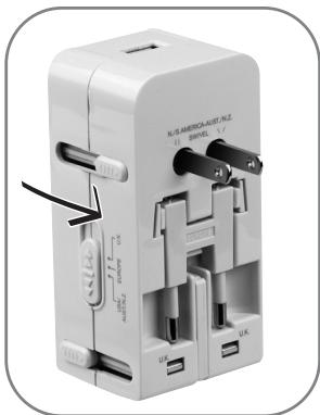 TNB WORLD ADAPTER - Select your country Sélectionnez votre pays - 4
