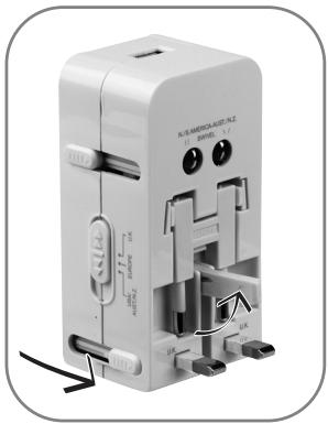 TNB WORLD ADAPTER - Select your country Sélectionnez votre pays - 2