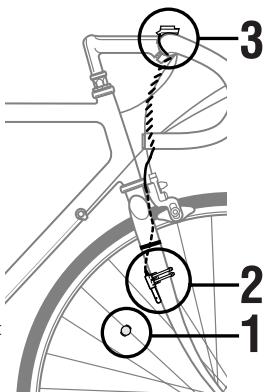 CAT EYE CC-MT400 - Installation du compteur sur votre velo - 2