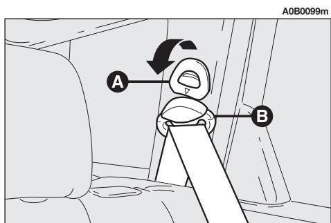 ALFA ROMEO 156 - REGLAGE EN HAUTEUR DES CEINTURES DE SECURITE AVANT ET ARRIERE LATERALES (uniquement versions Sportwagon) - 3