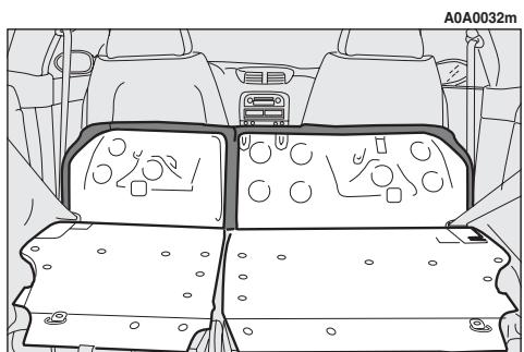 ALFA ROMEO 147 2007 - Pour ramener la banquette dans la position d'utilisation normale - 1