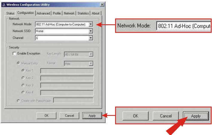TRENDNET TEW-228PI - Mode ad-hoc (branchement de PC à PC) - 2