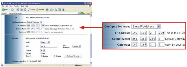 TRENDNET TEW-412APBO - Configuration du pa/pont - 3