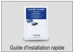 TRENDNET TS-U100 - Vérification du contenu de l'emballage - 2