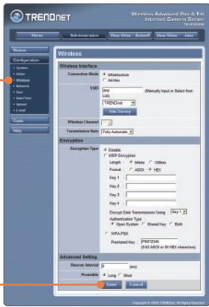 TRENDNET TV-IP400 - Configuration de la webcam - 4