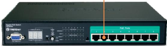 TRENDNET TV-IP501P - Utilisation du TV-IP501P avec un switch poe - 1
