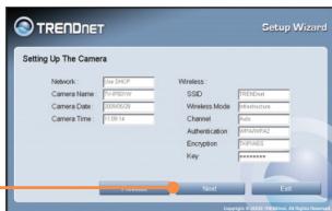TRENDNET TV-IP501P - Remarque: - 12