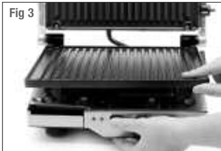 BREVILLE BGR400XL - Dégagement des plaques - 1