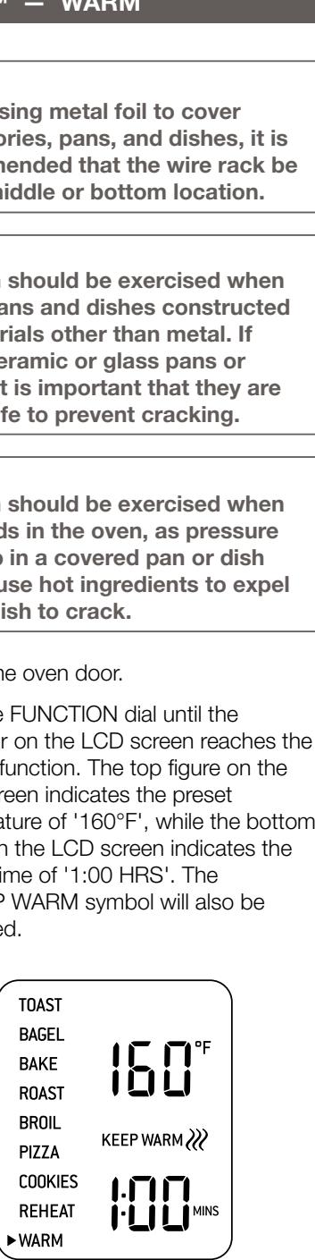 BREVILLE BOV800XL - NOTE: - 1