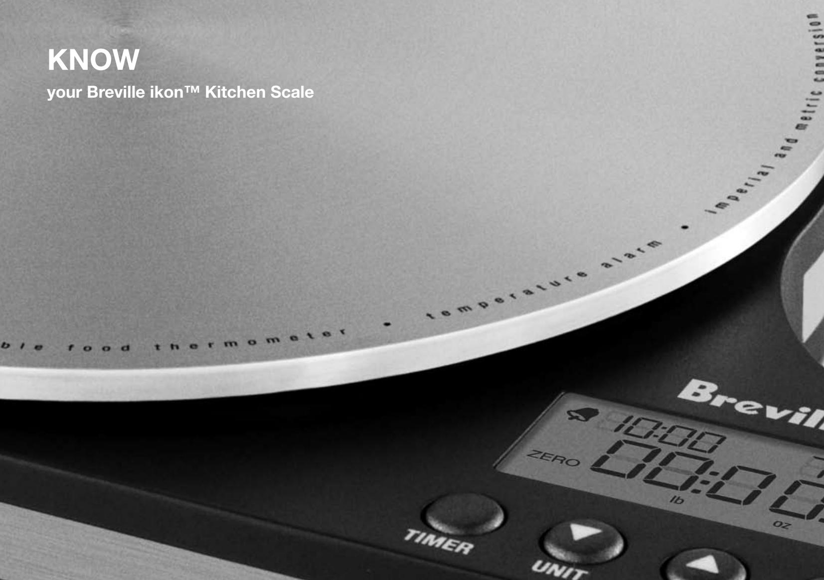 BREVILLE BSK500XL - your Breville ikon™ Kitchen Scale - 1