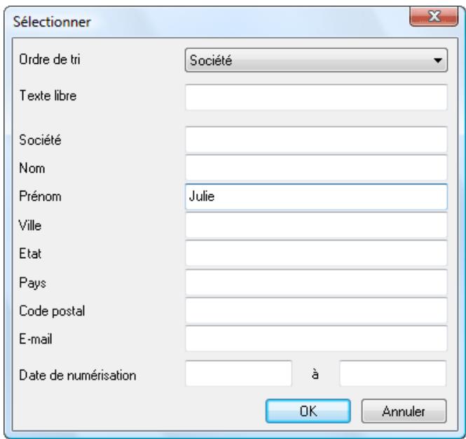 IRIS CARD PRO 4 - Rechercher des contacts - 5