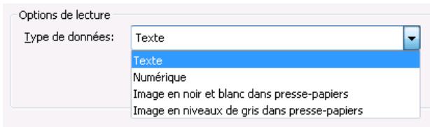 IRIS PEN EXPRESS 6 - Type de données - 1