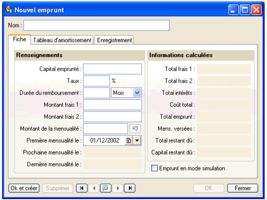 CIEL COMPTES PERSONNELS 3 - LA FICHED'UN EMPRUNT - 1
