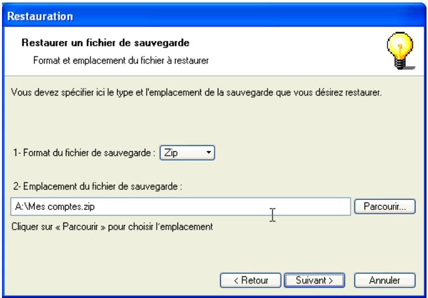 CIEL COMPTES PERSONNELS 3 - SAUVEGARDESUR UNAUTRESUPPORT - 2