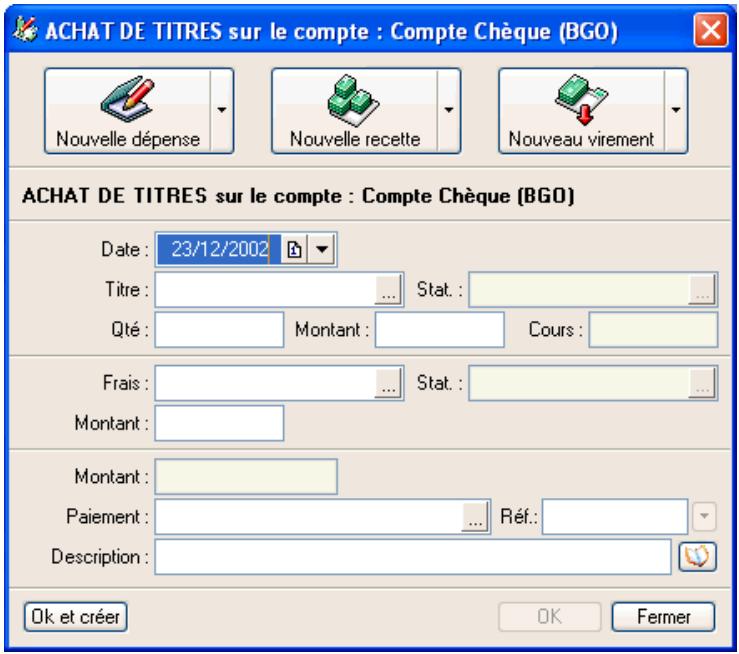 CIEL COMPTES PERSONNELS 3 - SAISIE D'UN ACHAT DE TITRES - 1